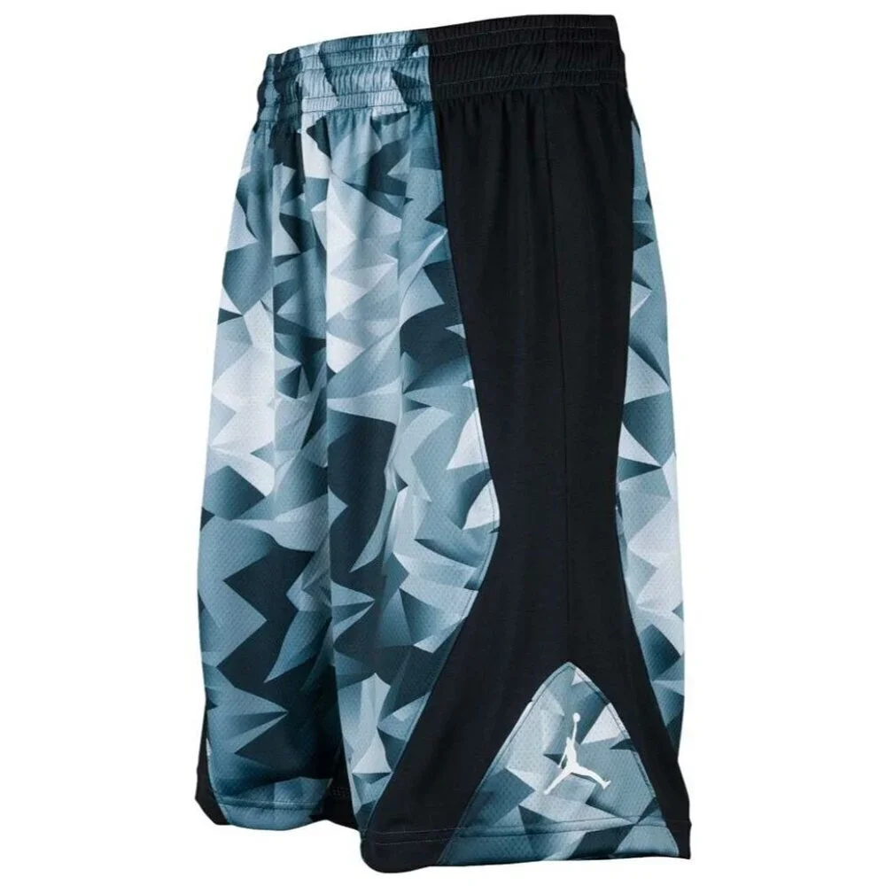 Nike Jordan Training Dominate Retro Basketball Mens Shorts Black Blue Medium